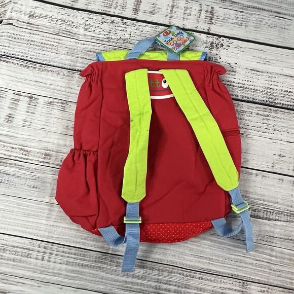Yottoy Jack Frog Go Go Red Blue Green Back Pack Primary Colors Toddler Pockets - Picture 8 of 12